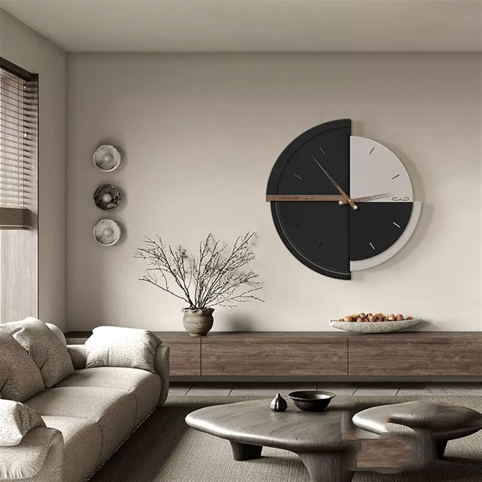 Chtom 壁時計パーソナリティアイアン壁時計リビングルームクロック